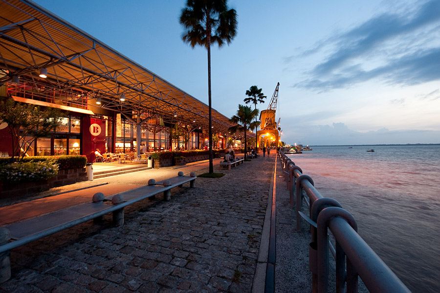 Entardecer na Estação das Docas. Foto - Comunica Extend